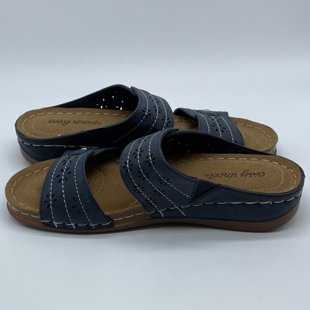 EASY STREET CASH WOMEN’S SANDAL navy - Picture 5 of 8